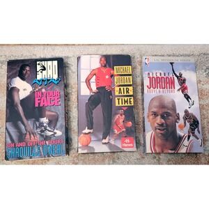 Lot of Michael Jordan Air Time, Above & Beyond,‎ and Shaquille In Your Face VHS